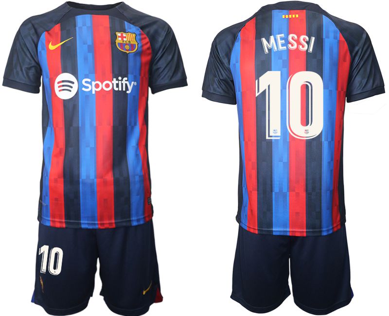 Men 2022-2023 Club Barcelona home blue #10 Soccer Jerseys->barcelona jersey->Soccer Club Jersey